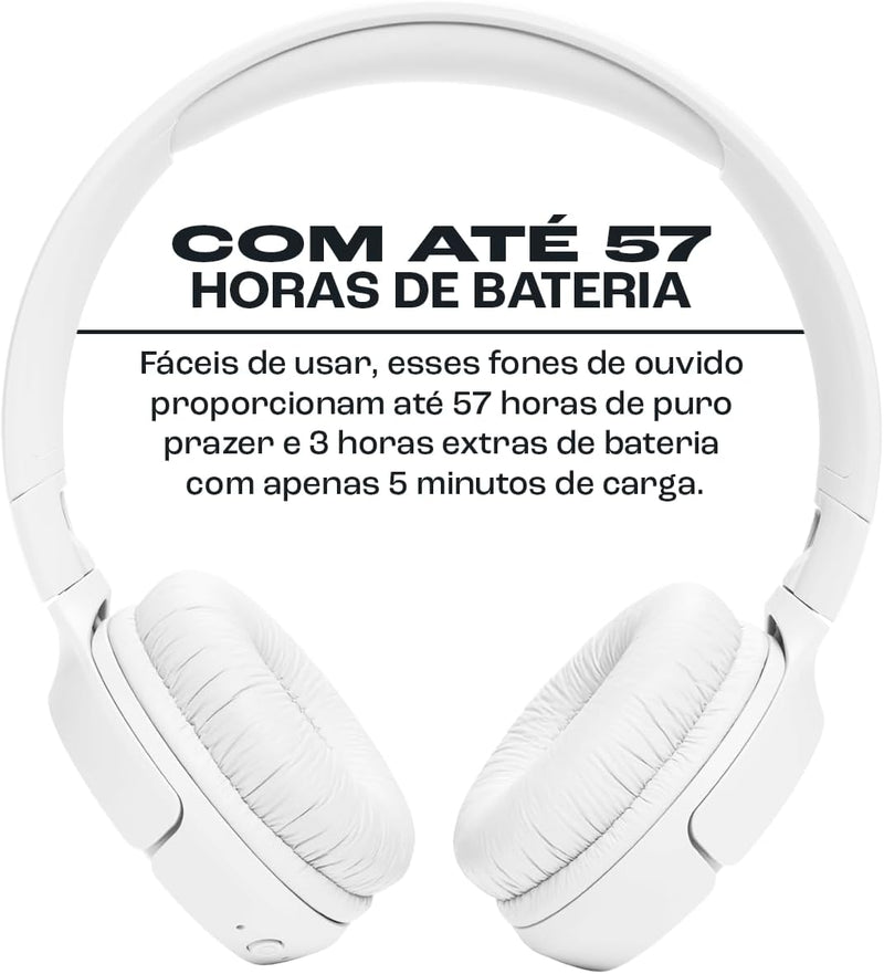 Headphone JBL Tune 520BT Bluetooth Branco - Original