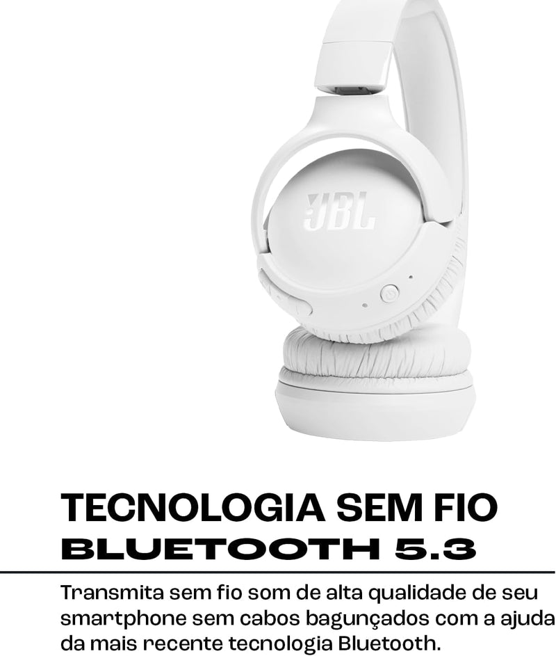 Headphone JBL Tune 520BT Bluetooth Branco - Original